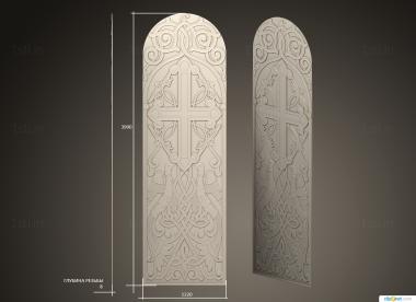 Church panel (PC_0364) 3D model for CNC machine