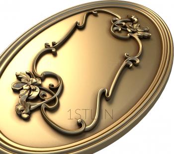 The panel is figured (PF_0003) 3D model for CNC machine