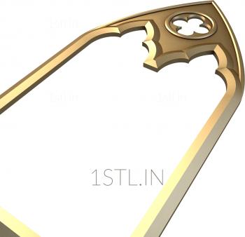 The panel is figured (PF_0025) 3D model for CNC machine