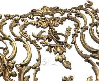 The panel is figured (PF_0027) 3D model for CNC machine