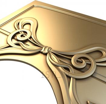 The panel is figured (PF_0035) 3D model for CNC machine