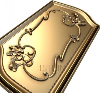 The panel is figured (PF_0036) 3D model for CNC machine