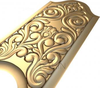 The panel is figured (PF_0039) 3D model for CNC machine