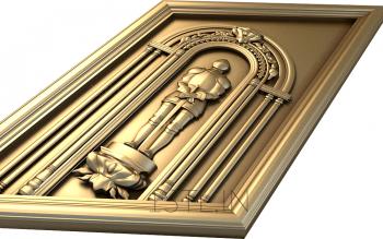 The panel is figured (PF_0040) 3D model for CNC machine