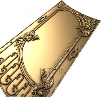 The panel is figured (PF_0042) 3D model for CNC machine
