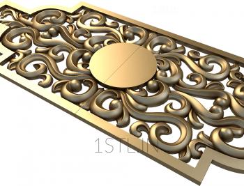 The panel is figured (PF_0054) 3D model for CNC machine