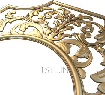 The panel is figured (PF_0062) 3D model for CNC machine