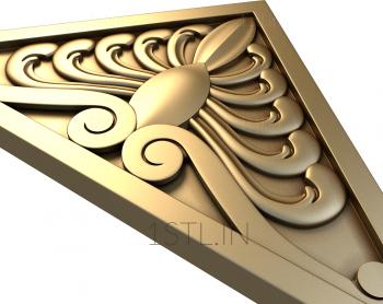 The panel is figured (PF_0099) 3D model for CNC machine