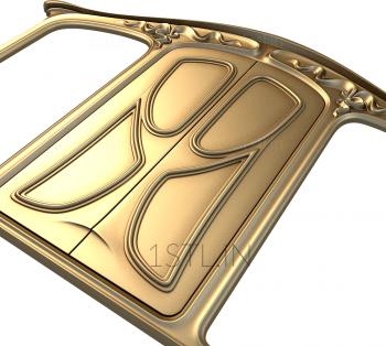 The panel is figured (PF_0104) 3D model for CNC machine