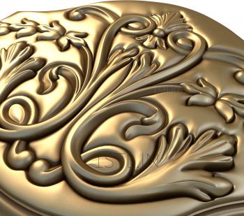 The panel is figured (PF_0116) 3D model for CNC machine