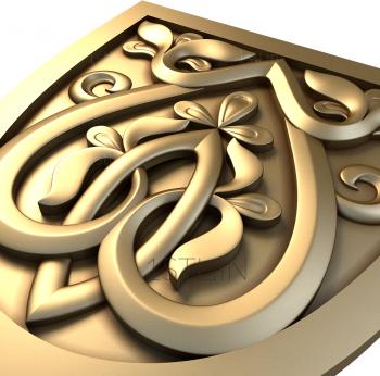 The panel is figured (PF_0119) 3D model for CNC machine