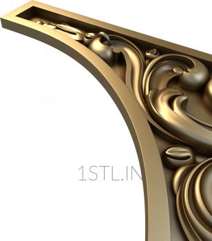 The panel is figured (PF_0136) 3D model for CNC machine