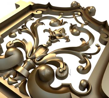 The panel is figured (PF_0153) 3D model for CNC machine