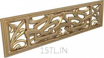 Horisontal panel (PG_0126) 3D model for CNC machine