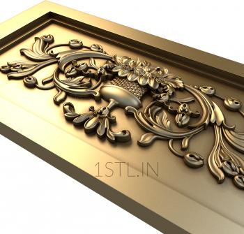 Horisontal panel (PG_0167) 3D model for CNC machine