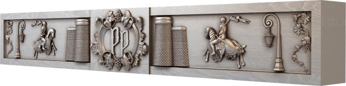 Horisontal panel (PG_0214) 3D model for CNC machine