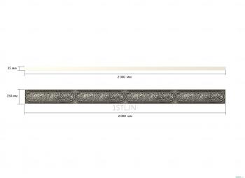 Horisontal panel (PG_0301) 3D model for CNC machine