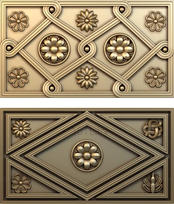 Horisontal panel (PG_0327) 3D model for CNC machine