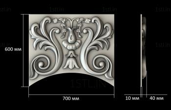 Horisontal panel (PG_0329) 3D model for CNC machine