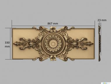 Horisontal panel (PG_0350) 3D model for CNC machine