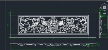 Horisontal panel (PG_0351) 3D model for CNC machine