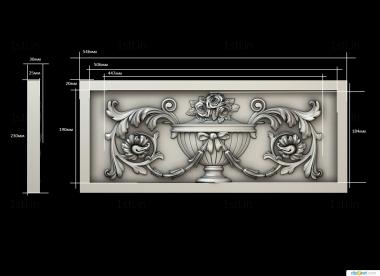 Horisontal panel (PG_0357) 3D model for CNC machine