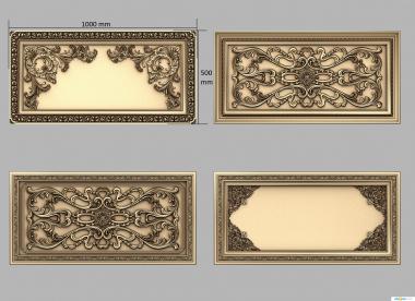 Horisontal panel (PG_0402) 3D model for CNC machine