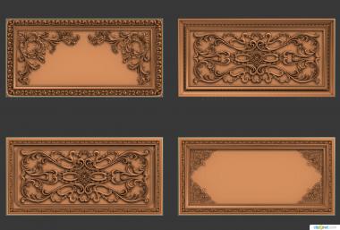 Horisontal panel (PG_0402) 3D model for CNC machine