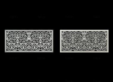 Horisontal panel (PG_0406) 3D model for CNC machine