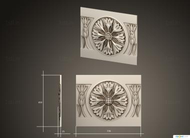 Horisontal panel (PG_0408) 3D model for CNC machine