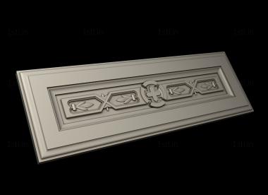 Horisontal panel (PG_0410) 3D model for CNC machine