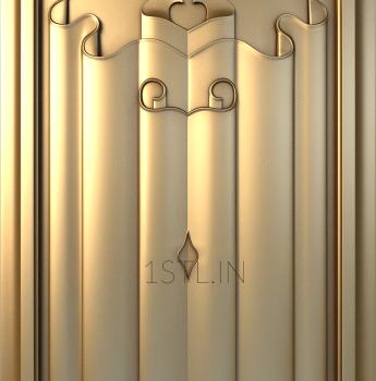 Vertical panel (PV_0012) 3D model for CNC machine