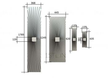 Vertical panel (PV_0393) 3D model for CNC machine