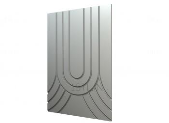 Vertical panel (PV_0395) 3D model for CNC machine