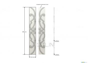 Vertical panel (PV_0408) 3D model for CNC machine