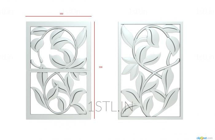 Vertical panel (PV_0411) 3D model for CNC machine