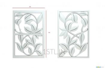 Vertical panel (PV_0411) 3D model for CNC machine