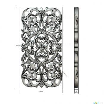 Vertical panel (PV_0412) 3D model for CNC machine