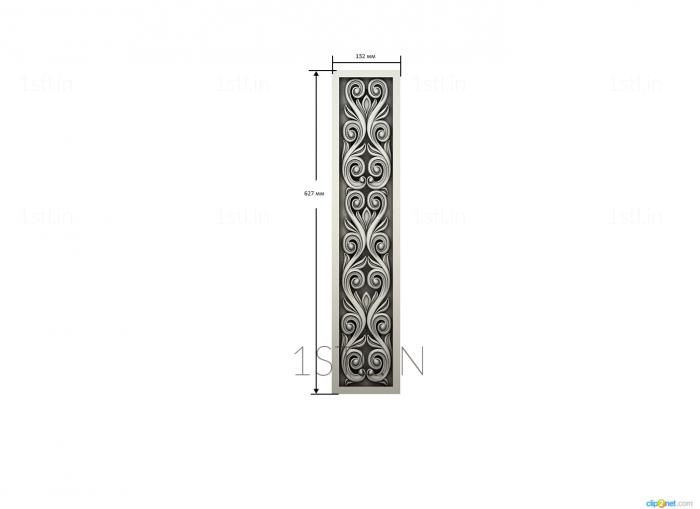 Vertical panel (PV_0434) 3D model for CNC machine