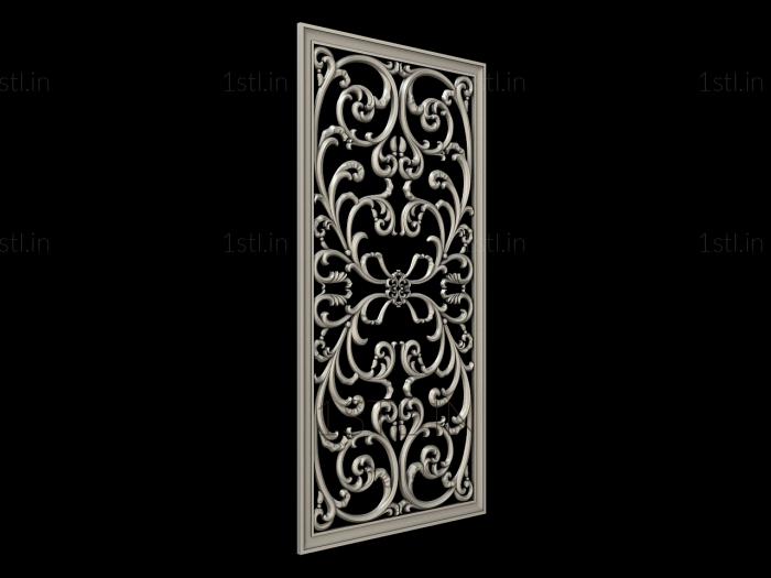 Vertical panel (PV_0448) 3D model for CNC machine