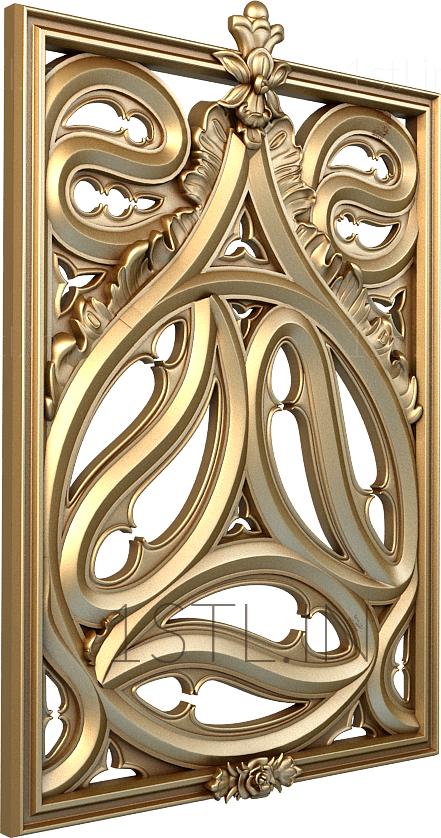 Vertical panel (PV_0474) 3D model for CNC machine