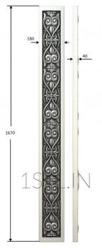 Vertical panel (PV_0484) 3D model for CNC machine