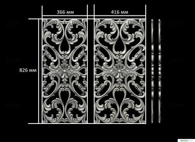 Vertical panel (PV_0499) 3D model for CNC machine