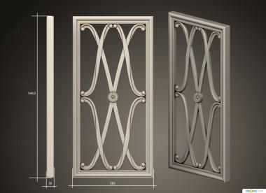 Vertical panel (PV_0532) 3D model for CNC machine