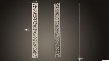 Vertical panel (PV_0546) 3D model for CNC machine