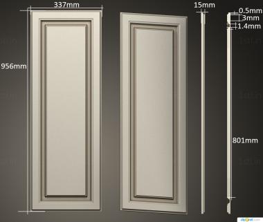 Vertical panel (PV_0566) 3D model for CNC machine