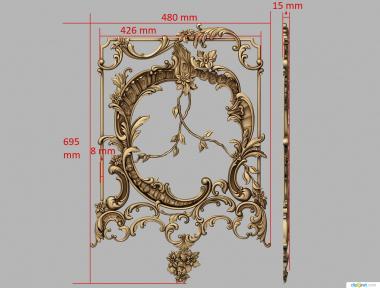 Vertical panel (PV_0569) 3D model for CNC machine