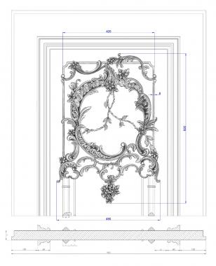 Vertical panel (PV_0569) 3D model for CNC machine