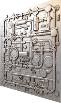 Art panel (PD_0458) 3D model for CNC machine