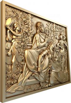 Religious panels (PR_0007) 3D model for CNC machine